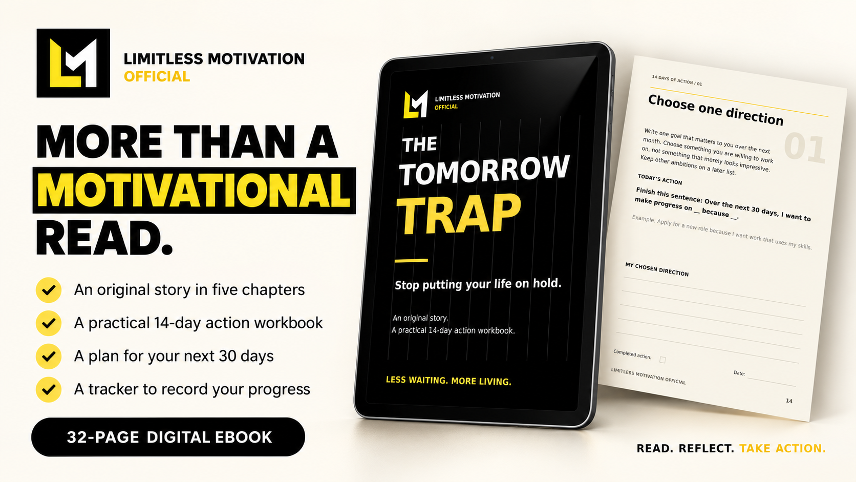 A look inside The Tomorrow Trap and its workbook